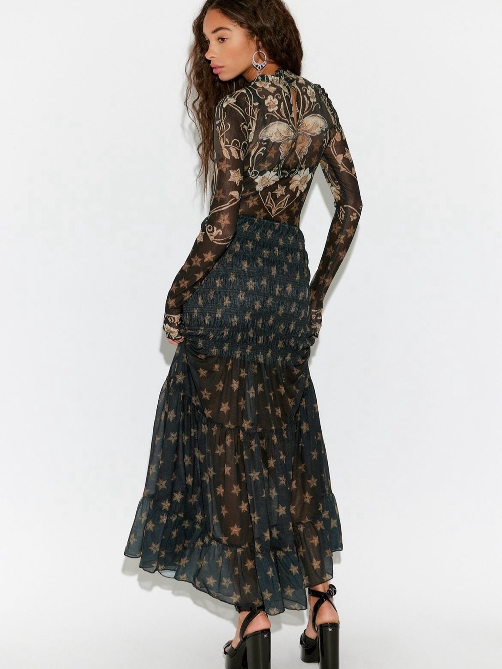 Star Gazer Maxi Dress Free People NWT - Picture 3 of 8